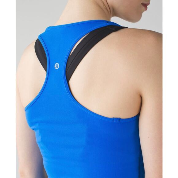 Lululemon Cool Racerback Tank Pipe Dream Blue Size 4 Lightweight Athletic Top - Picture 8 of 13